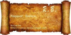 Repper Bence névjegykártya